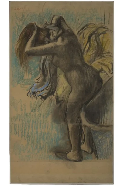 Edgar Degas Essuyant Après le Bain 19th Century 1880 Poster PrintOvly