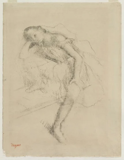 Edgar Degas Dancer at Rest 1882 Poster PrintOvly