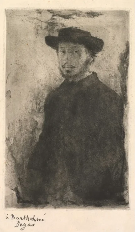 Edgar Degas Self Portrait 1857 Poster PrintOvly