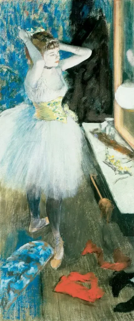 Edgar Degas Dancer in Her Dressing Room 1879 Poster PrintOvly