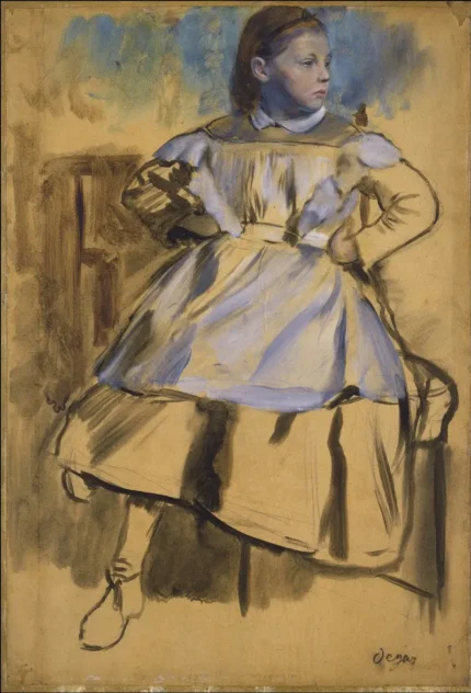 Edgar Degas Giulia Bellelli 1858 Poster PrintOvly