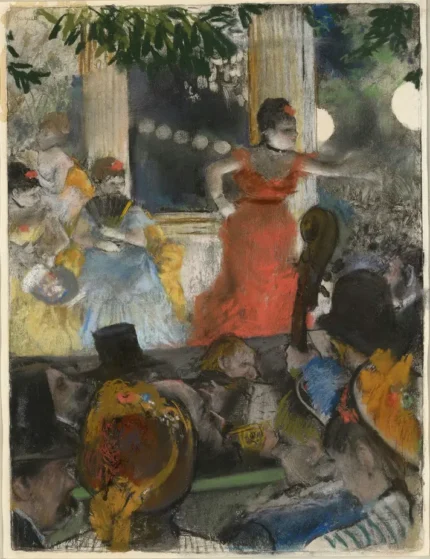 Edgar Degas Café Concert at les Ambassadeurs 1880 Poster PrintOvly