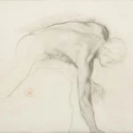 Edgar Degas Homme Nu Penché Étude Pour la Fille de Jephté 1880 Poster PrintOvly