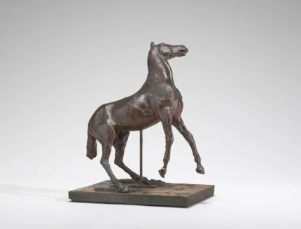 Edgar Degas Horse Rearing 1880s 1882 Poster PrintOvly