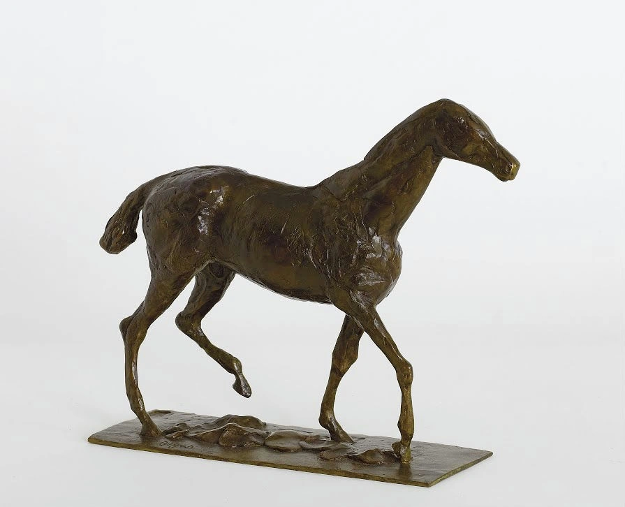 Edgar Degas - Horse Walking Cast Poster 1875 Edgar Degas Horse Walking Cast 1875 Poster PrintOvly