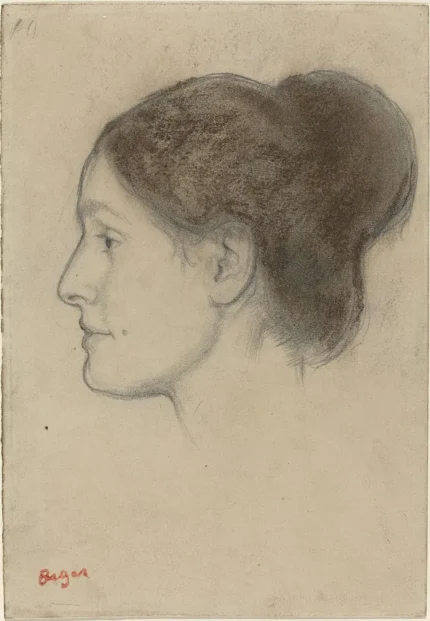 Edgar Degas Hortense Valpinçon 1866 Poster PrintOvly