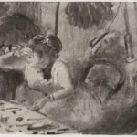 Edgar Degas Intimacy 1870 Poster PrintOvly