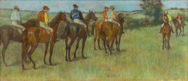 Edgar Degas - Jockeys Poster 1886 Edgar Degas Jockeys 1886 Poster PrintOvly