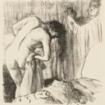 Edgar Degas La Sortie du Bain 1895 Poster PrintOvly