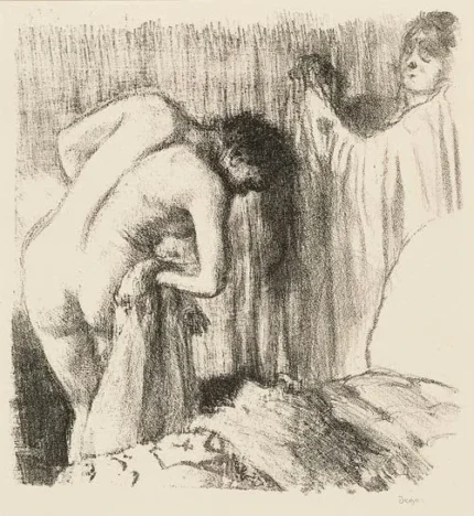 Edgar Degas La Sortie du Bain 1895 Poster PrintOvly