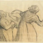Edgar Degas Laundress Carrying Linen 1887 Poster PrintOvly