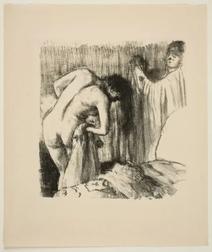 Edgar Degas Leaving the Bath Iii 1895 Poster PrintOvly