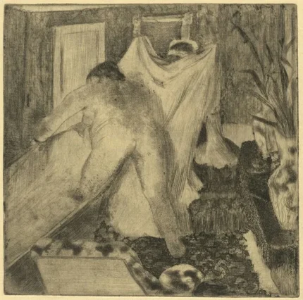 Edgar Degas Leaving the Bath 1895 Poster PrintOvly