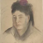 Edgar Degas Madame Loubens 1858 Poster PrintOvly