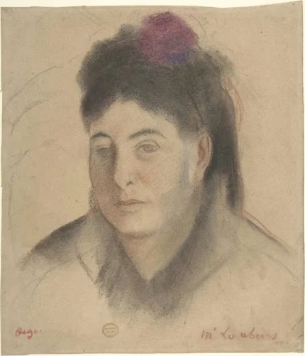 Edgar Degas Madame Loubens 1858 Poster PrintOvly