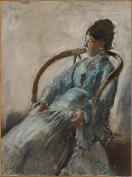 Edgar Degas Madame de Nittis 1872 Poster PrintOvly