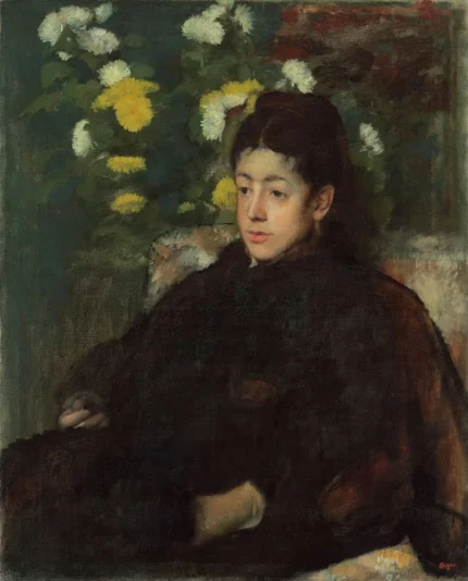 Edgar Degas Mademoiselle Malot 1877 Poster PrintOvly