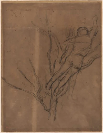 Edgar Degas Man Pruning a Tree 1880 Poster PrintOvly