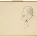Edgar Degas Man in Profile 1867 Poster PrintOvly