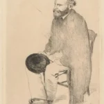Edgar Degas Manet Seated Turned to the Left 1864 Poster PrintOvly