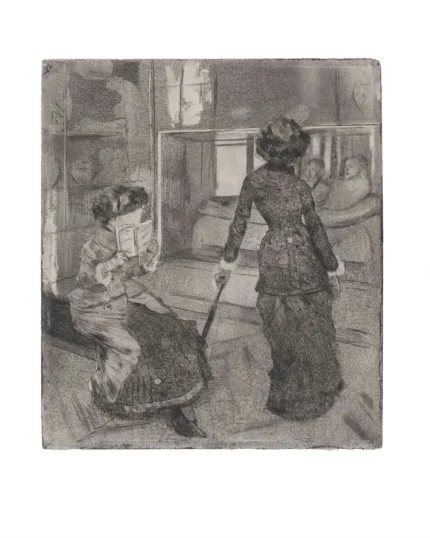 Edgar Degas The Etruscan Gallery 1874 Poster PrintOvly
