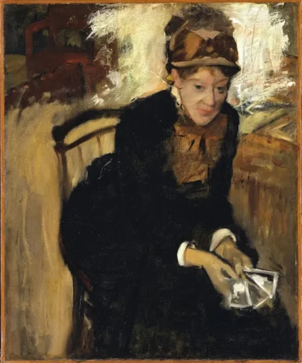 Edgar Degas Mary Cassatt 1880 Poster PrintOvly