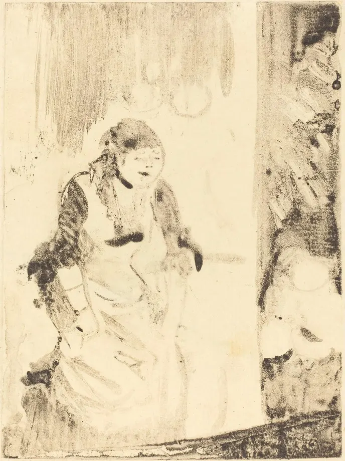 Edgar Degas - Mlle Bécat Poster 1880 Edgar Degas Mlle Bécat 1880 Poster PrintOvly