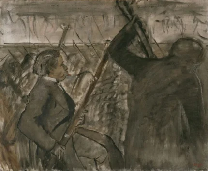 Edgar Degas Musicians in the Orchestra 1869 Poster PrintOvly