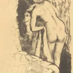 Edgar Degas Nude Woman Standing Drying Herself 1900 Poster PrintOvly