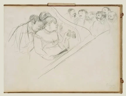 Edgar Degas Opera Boxes 1880 Poster PrintOvly