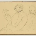 Edgar Degas Opera Fan and Ernest Reyer 1877 Poster PrintOvly