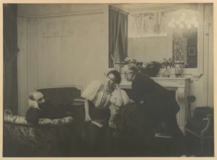 Edgar Degas Paul Poujaud Mme Arthur Fontaine and 1895 Poster PrintOvly