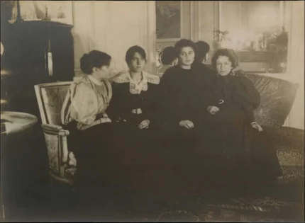Edgar Degas Paule Gobillard Jeannie Gobillard Julie Manet and Geneviève Mallarmé 1895 Poster PrintOvly