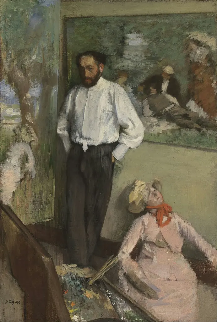 Edgar Degas - Portrait of Henri Michel Lévy Poster 1878 Edgar Degas Portrait of Henri Michel Lévy 1878 Poster PrintOvly