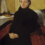 Edgar Degas Portrait of Joséphine Gaujelin 1867 Poster PrintOvly