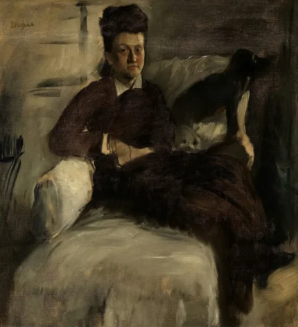 Edgar Degas Portrait of Madame Jeantaud 1875 Poster PrintOvly