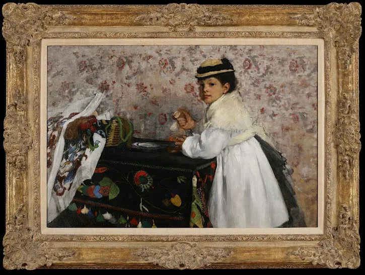 Edgar Degas - Portrait of Mlle Hortense Valpinçon Poster 1871 Edgar Degas Portrait of Mlle Hortense Valpinçon 1871 Poster PrintOvly