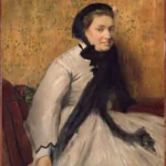 Edgar Degas Portrait of a Woman in Gray 1865 Poster PrintOvly