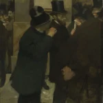 Edgar Degas Portraits at the Stock Exchange 1878 Poster PrintOvly