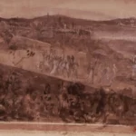 Edgar Degas Procession on a Road Near Florence 1857 Poster PrintOvly