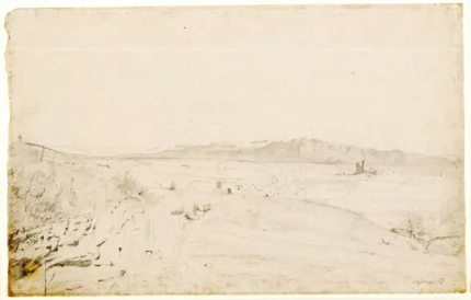 Edgar Degas Roman Landscape 1856 Poster PrintOvly