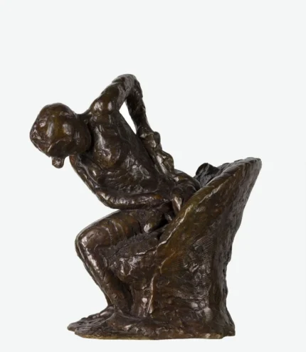 Edgar Degas Seaated Woman Wiping Her Left Hip Cast 1900 Poster PrintOvly