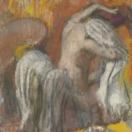 Edgar Degas Seated Bather Drying Her Neck 1883 Poster PrintOvly