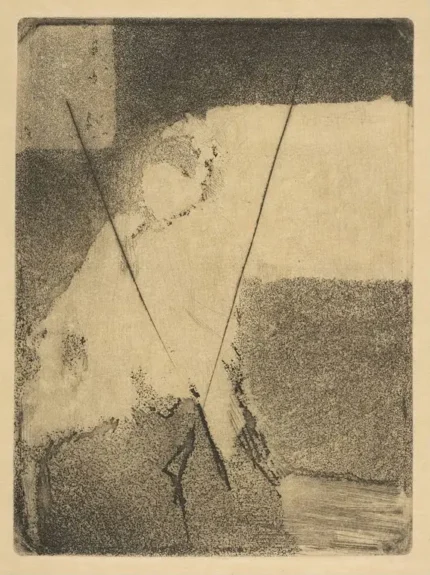 Edgar Degas Seated Woman in Bonnet and Shawl 1879 Poster PrintOvly