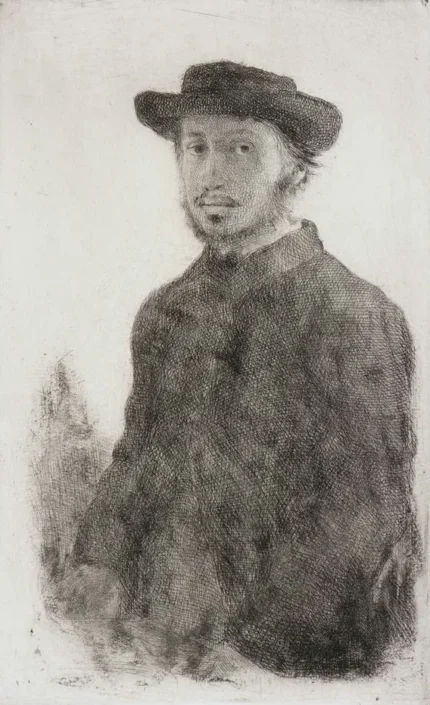Edgar Degas Self Portrait 1857 Poster PrintOvly