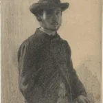 Edgar Degas Self Portrait by 1857 Poster PrintOvly