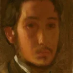 Edgar Degas Self Portrait with White Collar 1857 Poster PrintOvly