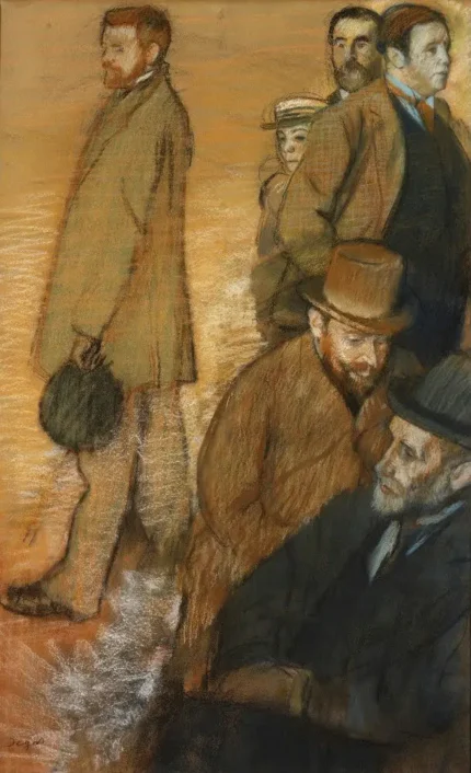 Edgar Degas Six Friends at Dieppe 1885 Poster PrintOvly