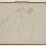 Edgar Degas Sketches of Café Singers 1879 Poster PrintOvly