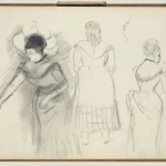Edgar Degas Sketches of Café Singers 1879 Poster PrintOvly
